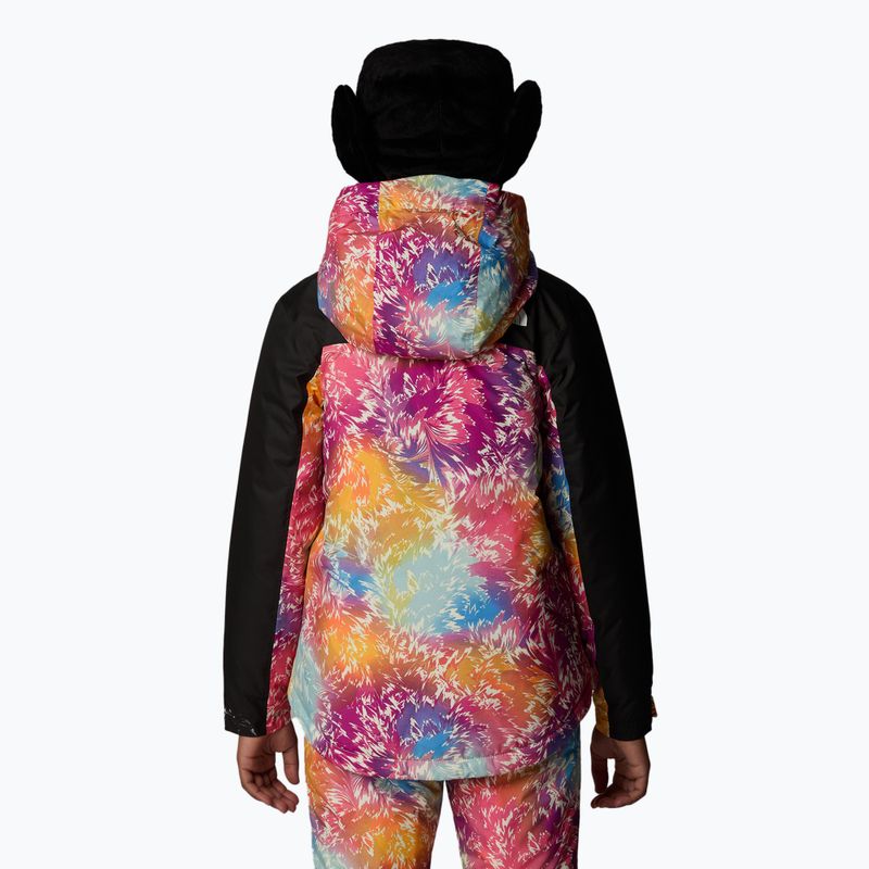 Geacă de schi pentru copii The North Face Freedom Insulated radiant poppy blowing wind print 3