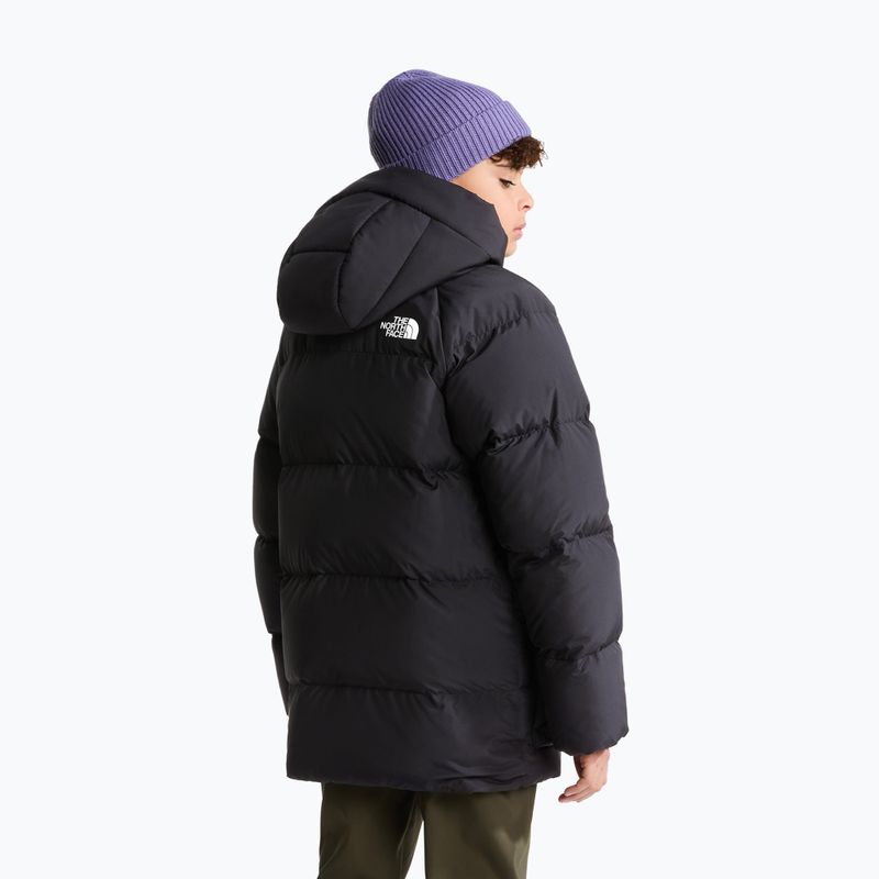 Geacă cu puf pentru copii The North Face Teen North Down Fleece Lined Short Parka tnf black 5