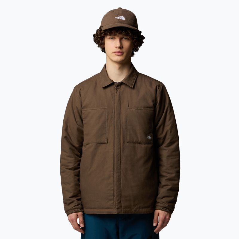 Geacă izolată pentru bărbați The North Face Afterburner Insulated Flannel black/smokey brown