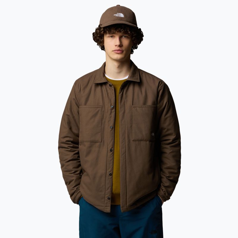 Geacă izolată pentru bărbați The North Face Afterburner Insulated Flannel black/smokey brown 4