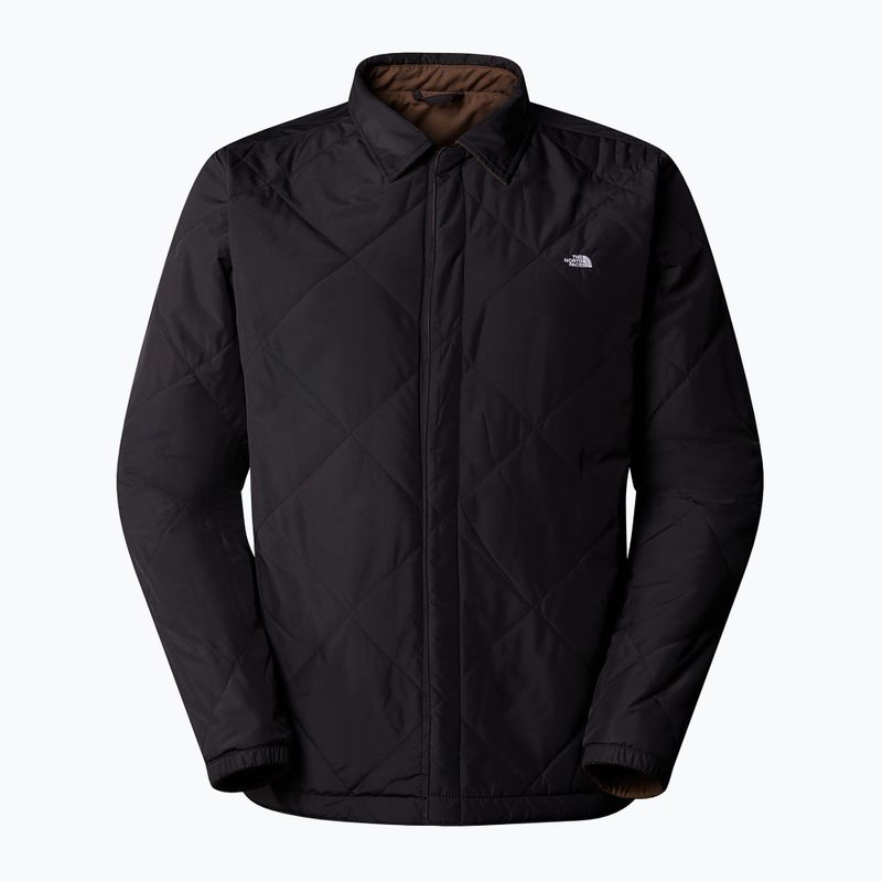 Geacă izolată pentru bărbați The North Face Afterburner Insulated Flannel black/smokey brown 8