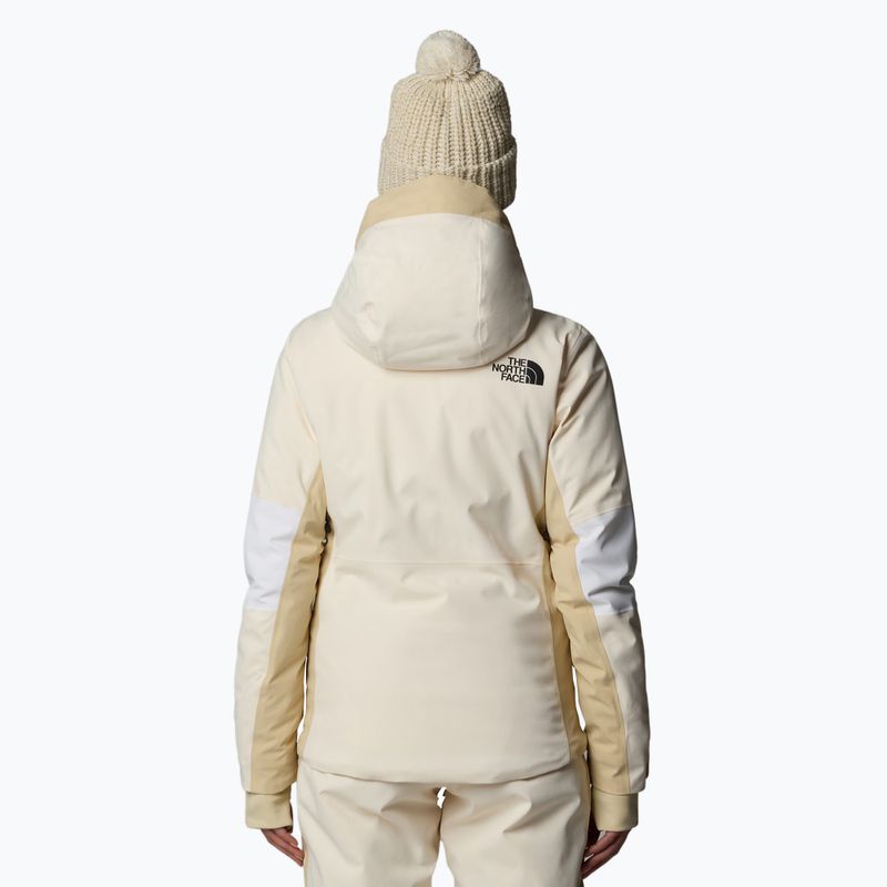 Geacă de schi pentru femei The North Face Lenado white dune/gravel/khaki 3