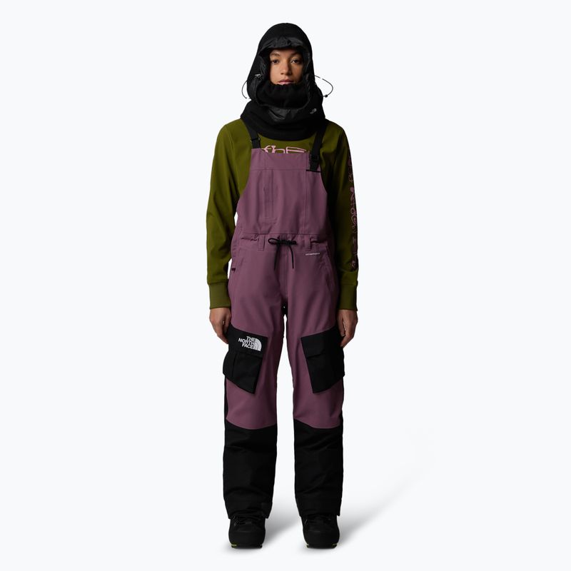 Pantaloni de schi pentru femei  The North Face Dragline Bib midnight mauve/black