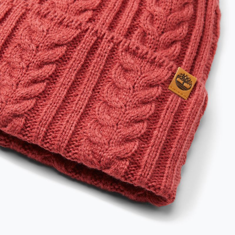 Căciulă de iarnă pentru femei Timberland Cable Beanie garnet rose 2