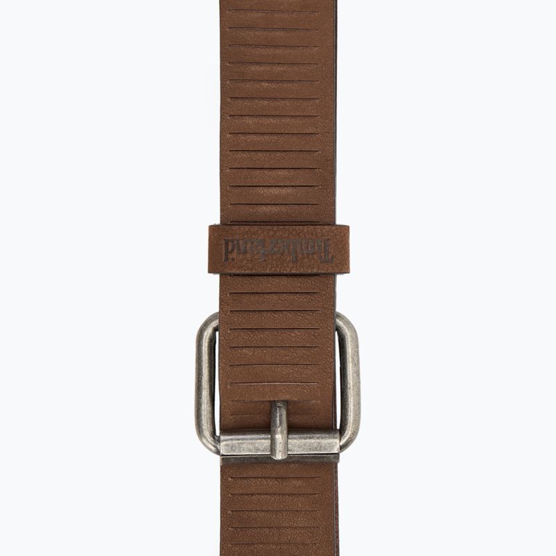 Curea de pantaloni pentru bărbați Timberland 35Mm Nubuck Belt dark brown 2