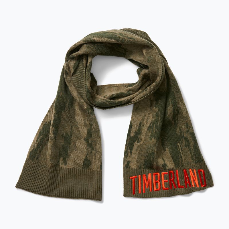 Fular pentru bărbați Timberland Camo Jacquard Scarf leaf green