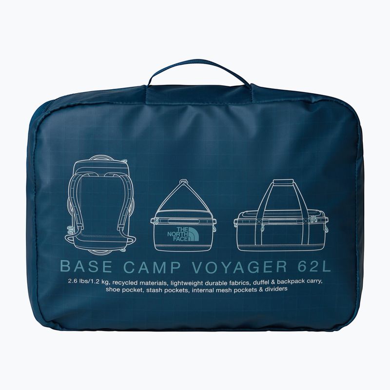 Geantă de voiaj The North Face Base Camp Voyager Duffel 62 l midnight petrol/algae blue 4