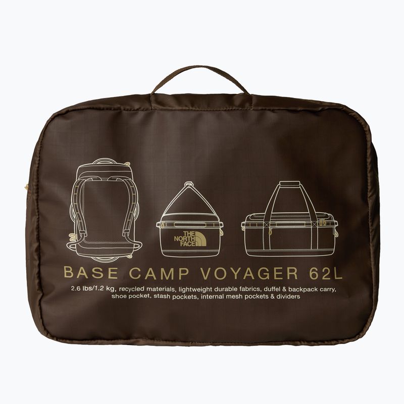 Geantă de voiaj The North Face Base Camp Voyager Duffel 62 l smokey brown/khaki stone 4