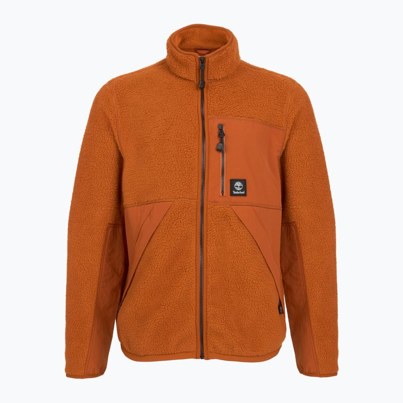 Bluză pentru bărbați Timberland Sherpa Mix Media Fleece umber
