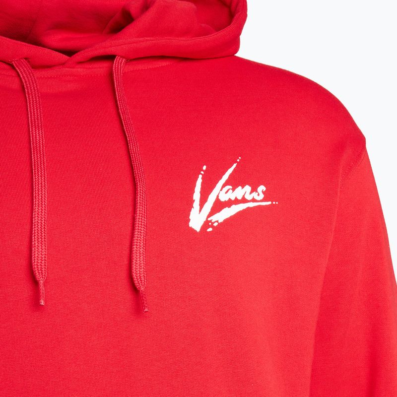 Bărbați Vans Dettori Loose Pullover sweatshirt racing red/marshmallow 3