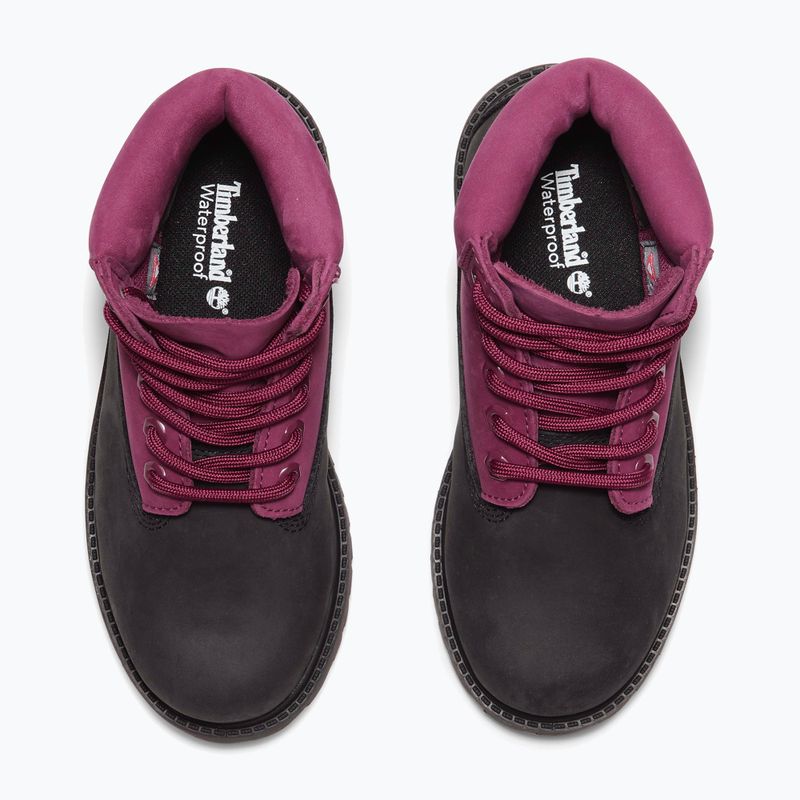 Încălțăminte pentru copii Timberland Premium 6 In Lace black nubuck/dark pink 14