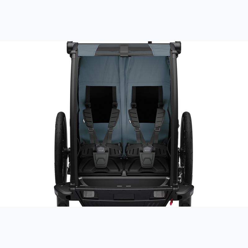 Remorcă de biciletă pentru fouă persoane Thule Chariot Cab dark slate 5