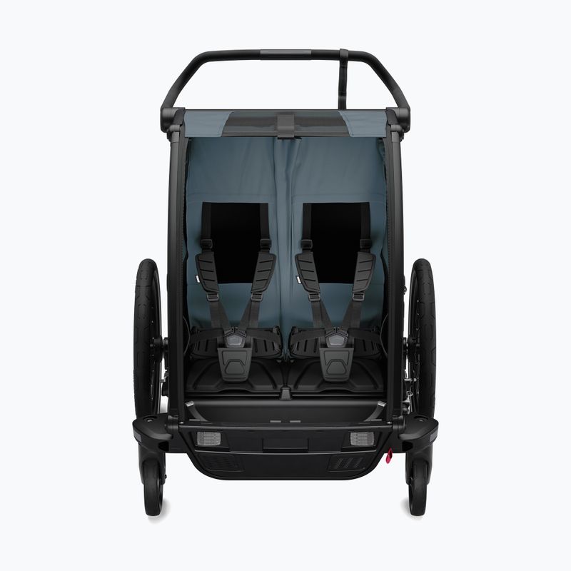 Remorcă de biciletă pentru fouă persoane Thule Chariot Cab dark slate 8