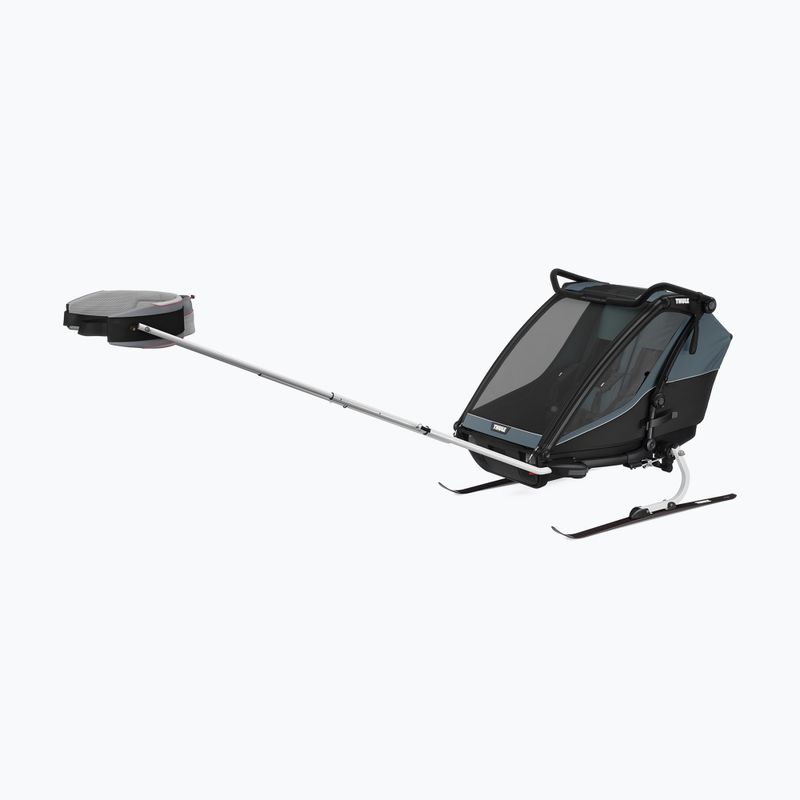 Remorcă de biciletă pentru fouă persoane Thule Chariot Cab dark slate 11