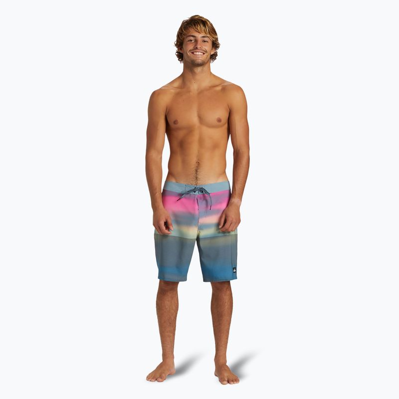 Pantaloni scurți de baie pentru bărbați Quiksilver Highline Straight Leg 19" Prism Pink 2