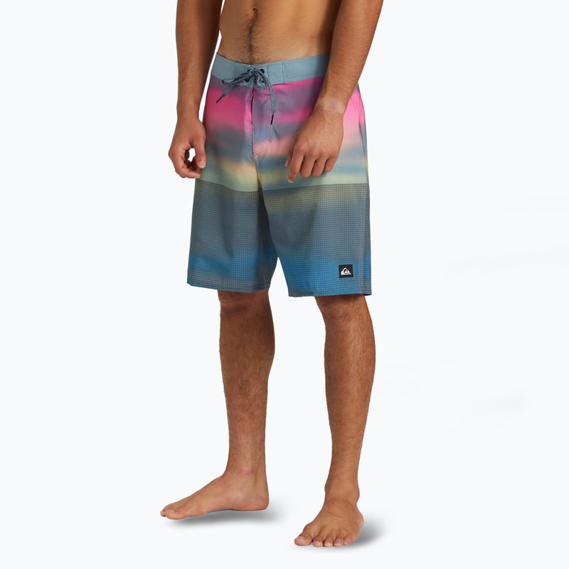 Pantaloni scurți de baie pentru bărbați Quiksilver Highline Straight Leg 19" Prism Pink 4