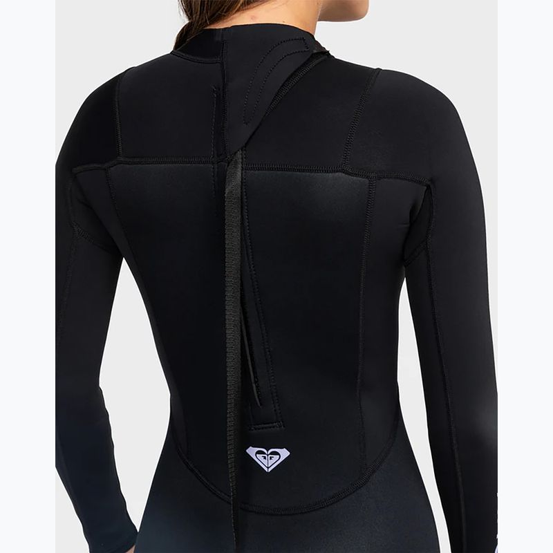 Costum de înot pentru femei ROXY 3/2 mm Prologue Back Zip Flock black 5