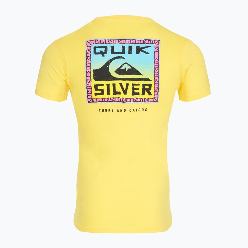 Tricou pentru bărbați Quiksilver Ndthoughtturksc yellow/pink/blue/black/green/grey 2