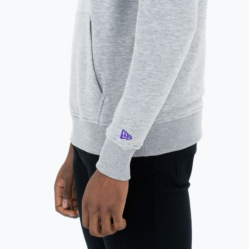 Bluză pentru bărbați New Era NBA Regular Hoody Los Angeles Lakers grey med 5