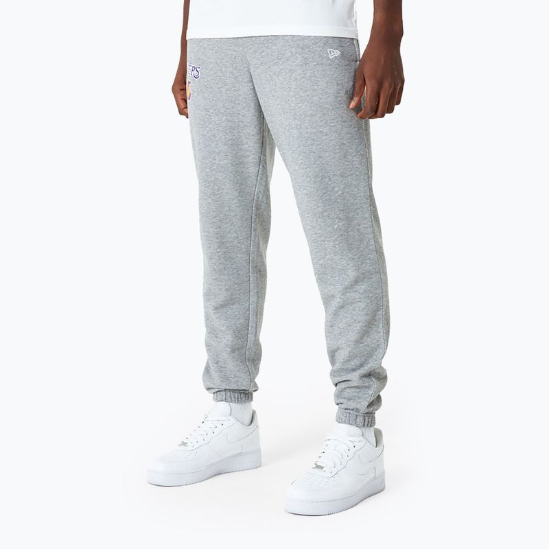 Pantaloni pentru bărbați New Era NBA Essentials Jogger Los Angeles Lakers grey med 3