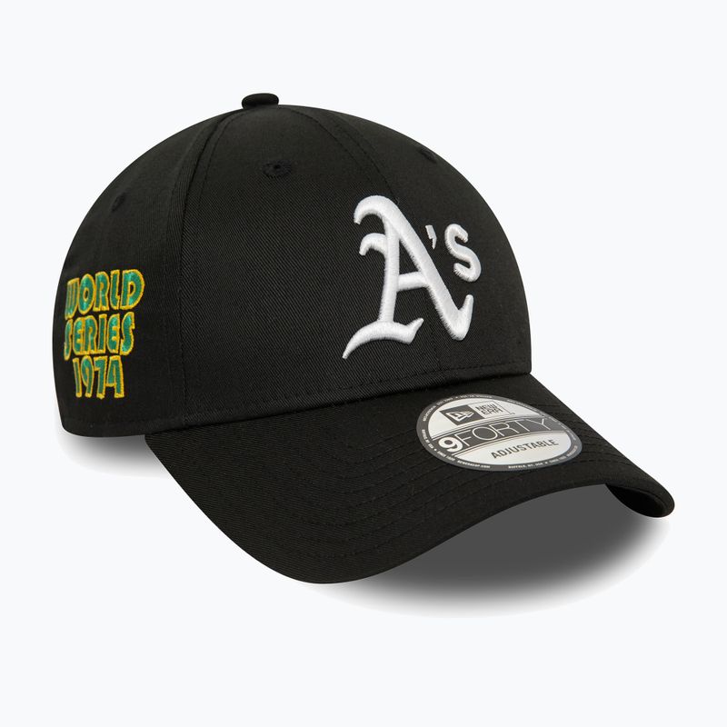 Șapcă pentru bărbați  New Era Patch 9Forty Oakland Athletics black