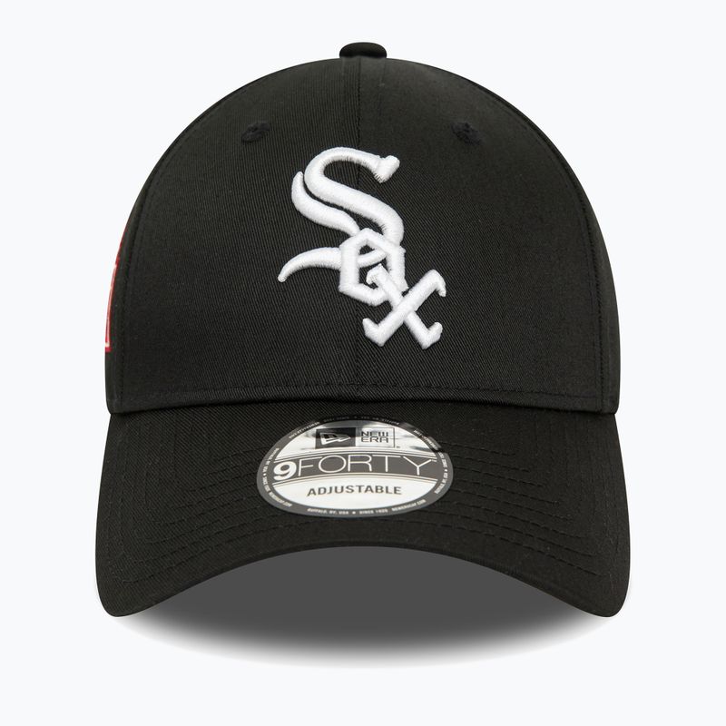 Șapcă pentru bărbați  New Era Patch 9Forty Chicago White Sox black 3