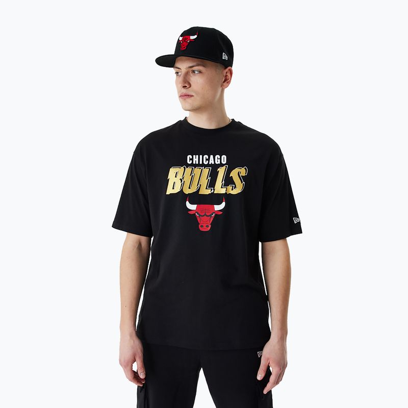 Tricou pentru bărbați New Era Team Script OS Tee Chicago Bulls black