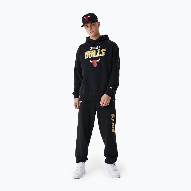 Bluză pentru bărbați New Era Team Script OS Hoody Chicago Bulls black 3