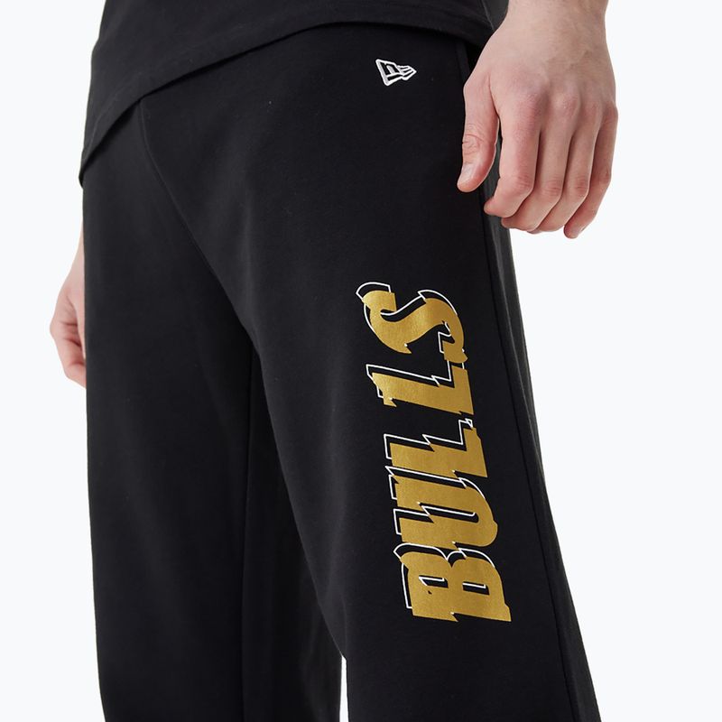 Pantaloni pentru bărbați New Era NBA Team Script Jogger Chicago Bulls black 5