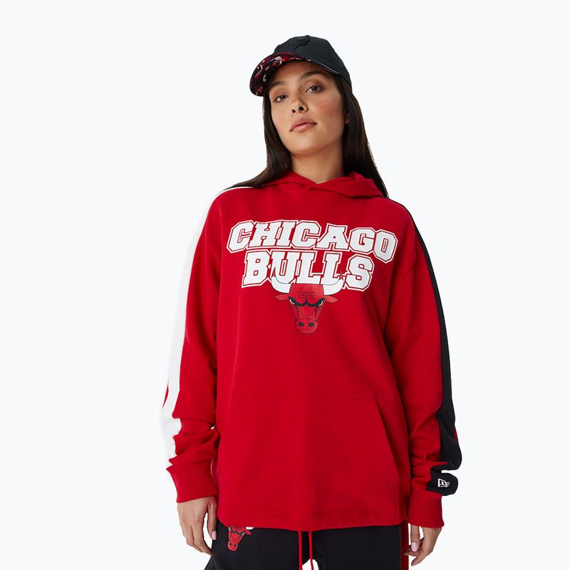 Bluză pentru bărbați New Era NBA Large Graphic OS Hoody Chicago Bulls red 2