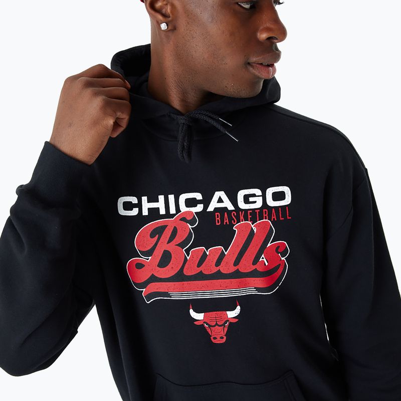 Bluză pentru bărbați New Era NBA Graphic OS Hoody Chicago Bulls black 4