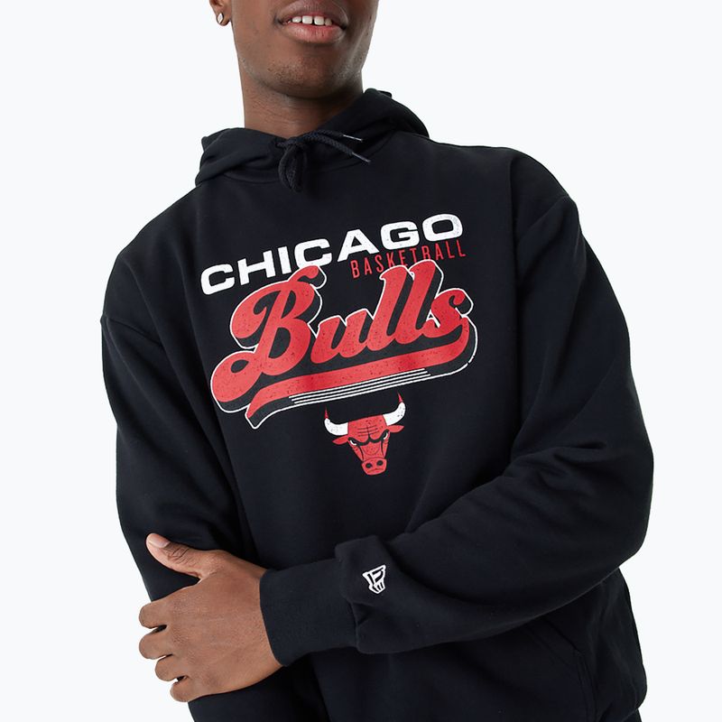 Bluză pentru bărbați New Era NBA Graphic OS Hoody Chicago Bulls black 5