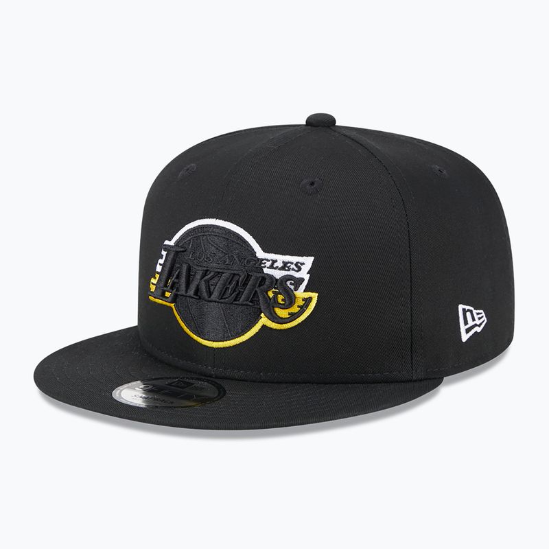New Era Split Logo 9Fifty Los Angeles Lakers șapcă negru 2