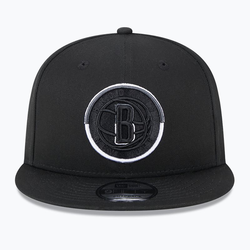 New Era Split Logo 9Fifty Brooklyn Nets șapcă negru 3