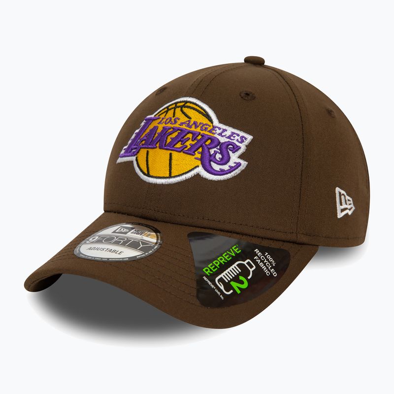 Șapcă pentru bărbați  New Era Repreve 9Forty Los Angeles Lakers dark brown 2