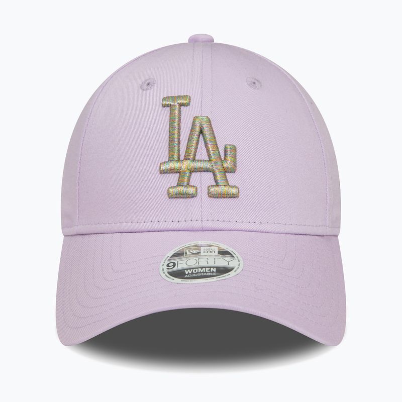 Șapcă pentru femei New Era Metallic Logo 9Forty Los Angeles Dodgers pastel purple