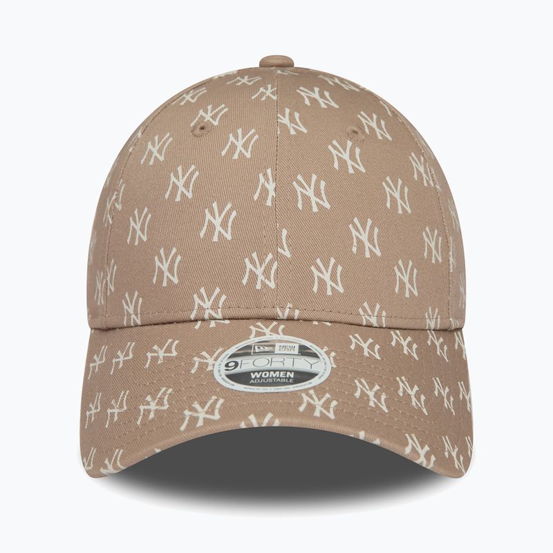 Șapcă pentru femei  New Era Monogram 9Forty New York Yankees pastel brown 3