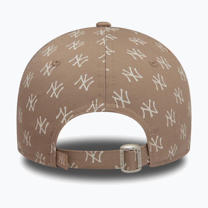 Șapcă pentru femei  New Era Monogram 9Forty New York Yankees pastel brown 4