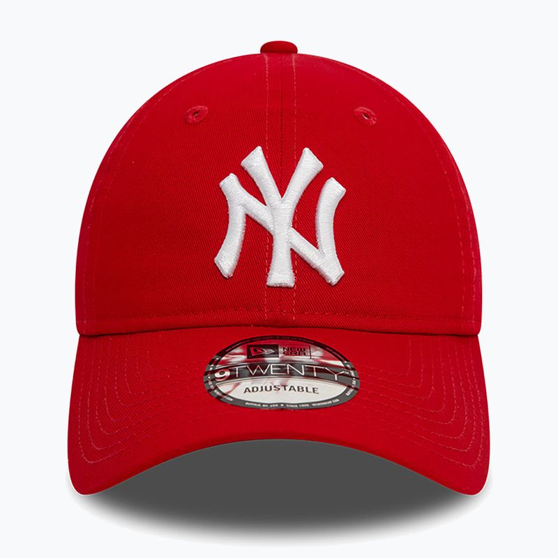 New Era League Essential 9Twenty New York Yankees șapcă de baseball roșu 3