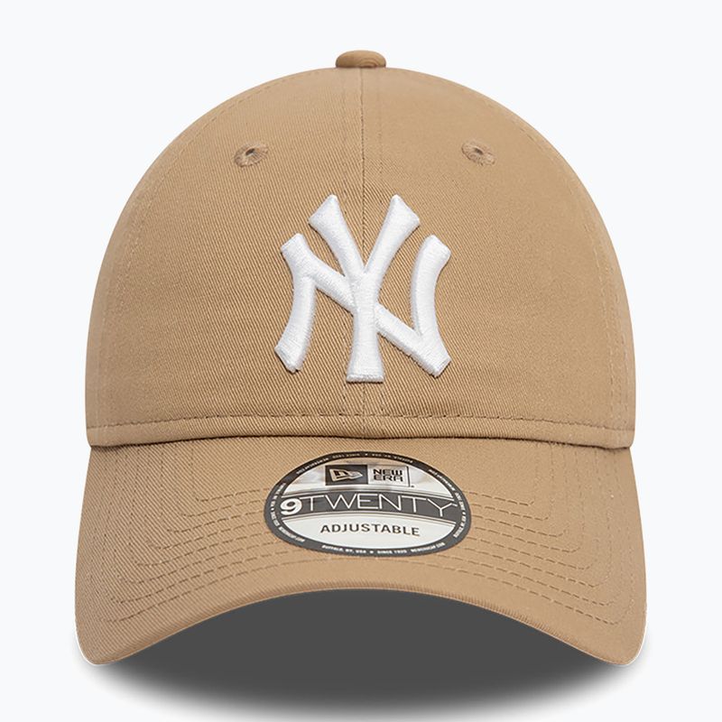 New Era League Essential 9Twenty New York Yankees șapcă de baseball bej deschis 2