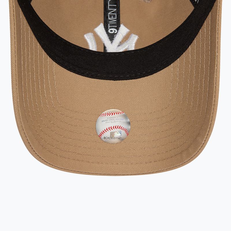 New Era League Essential 9Twenty New York Yankees șapcă de baseball bej deschis 7