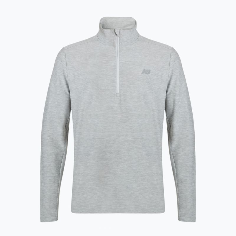 Bluză de alergare pentru bărbați New Balance Space Dye 1/4 Zip grey 6