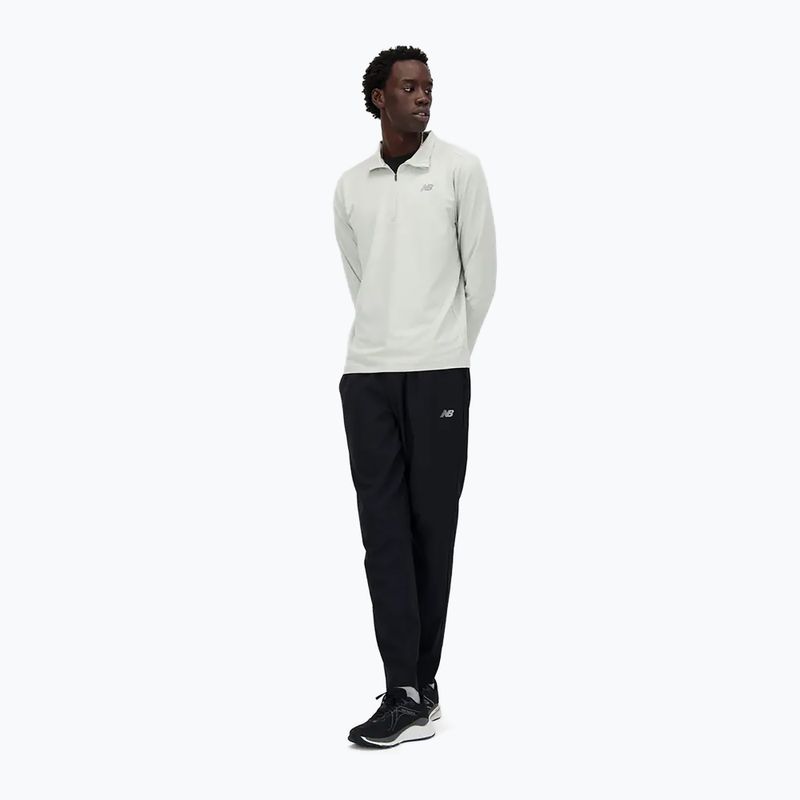 Bluză de alergare pentru bărbați New Balance Space Dye 1/4 Zip grey 2