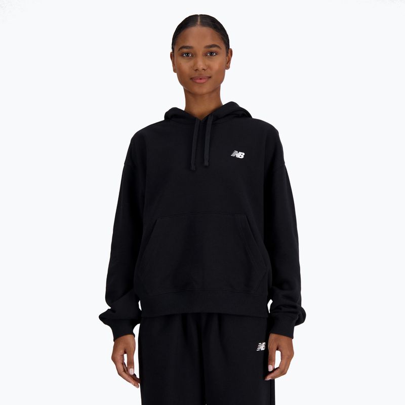 Bluză pentru femei New Balance French Terry Small Logo Hoodie black