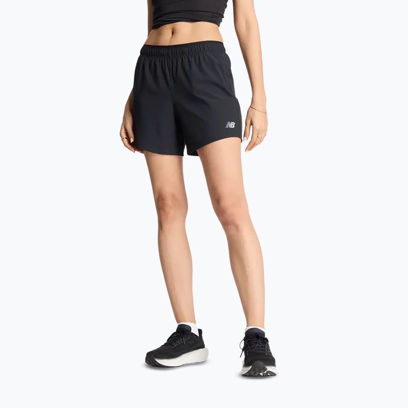 Pantaloni scurți de alergare pentru femei New Balance RC 5" black/white
