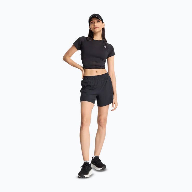 Pantaloni scurți de alergare pentru femei New Balance RC 5" black/white 2