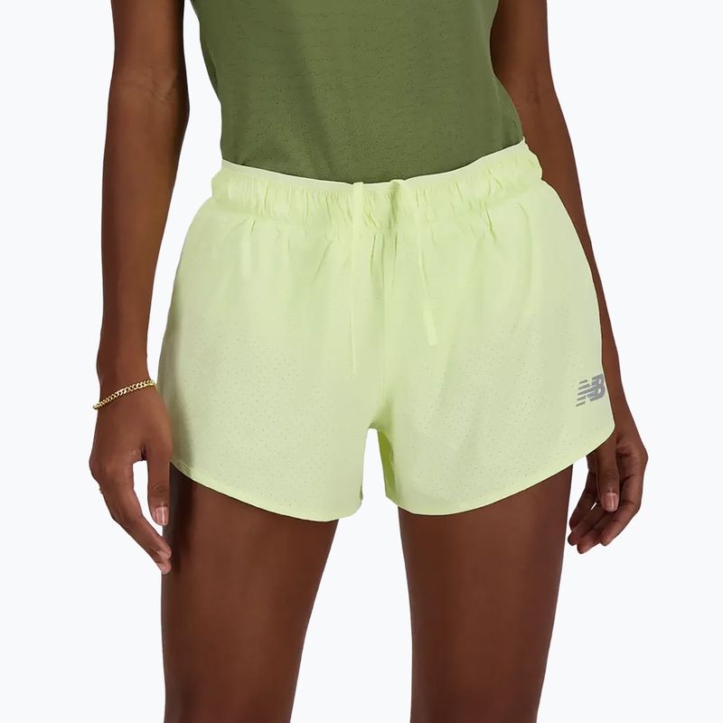 Pantaloni scurți de alergare pentru femei New Balance RC Seamless 3 Inch lime light 6