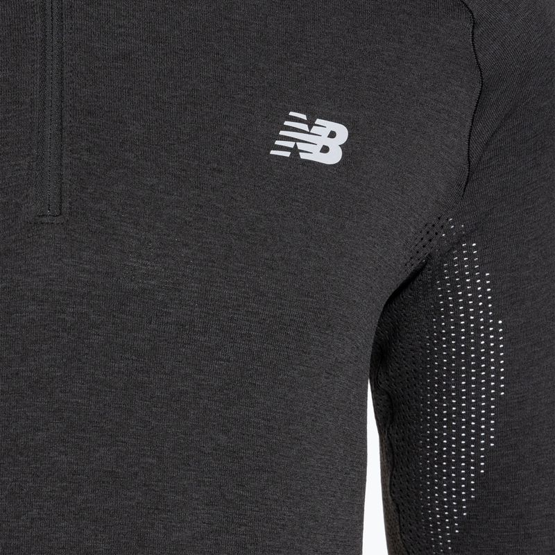 Bluză pentru bărbați New Balance Athletics Seamless 1/4 ZIP black 3