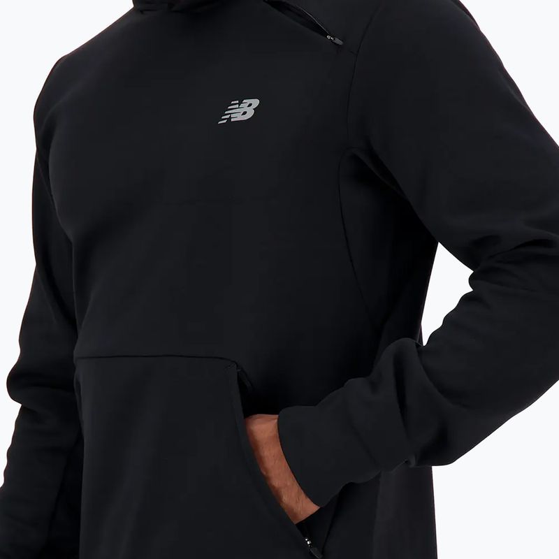 Hanorac pentru bărbați New Balance Tech Knit Hoodie negru 4