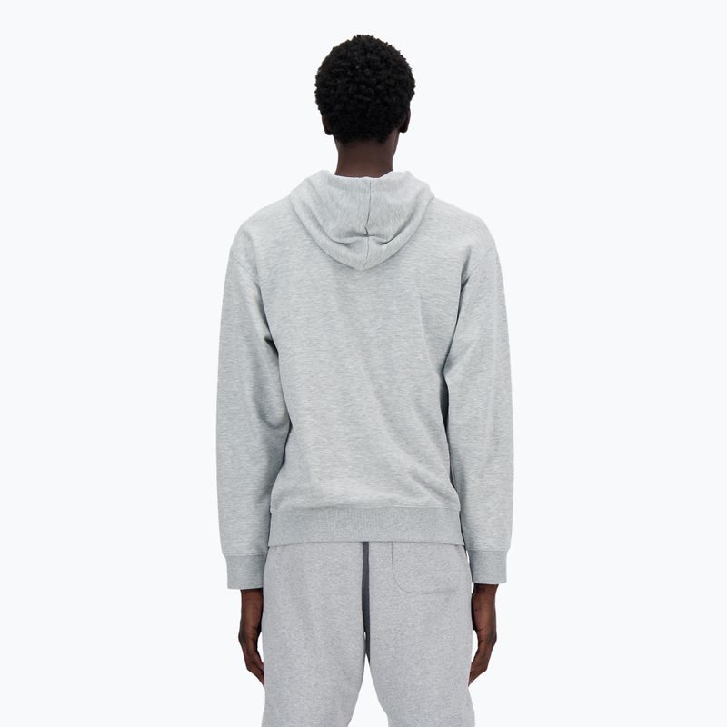 Bluză pentru bărbați New Balance Stacked Logo French Terry Hoodie athletic grey 2